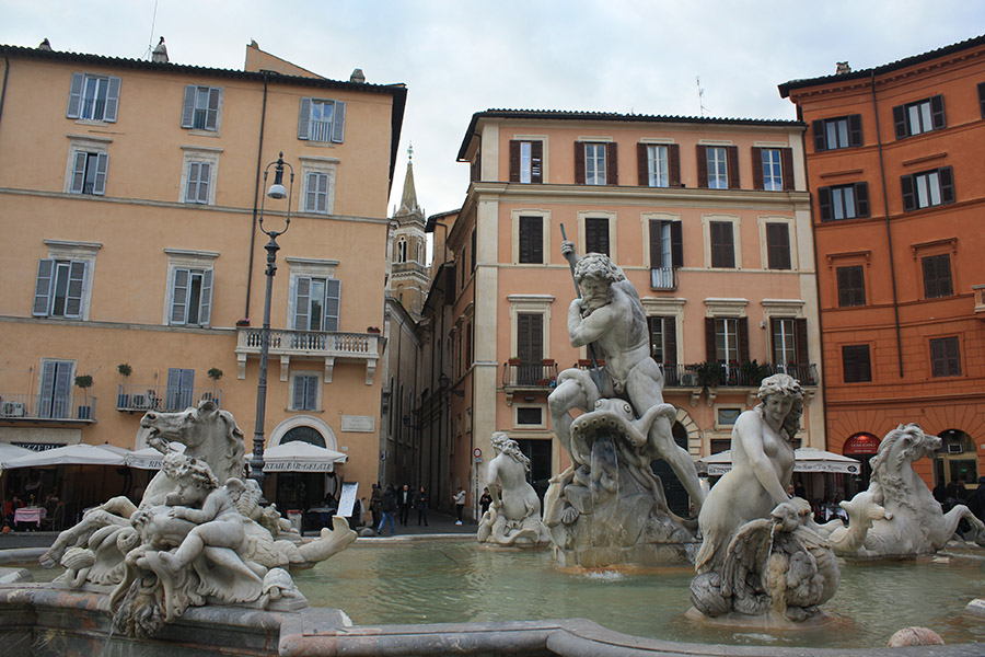 Fontaine de Bernini sur Piazza Navona
