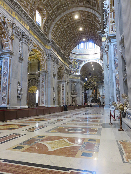 Vatican, Eglise st Pierre, intérieur