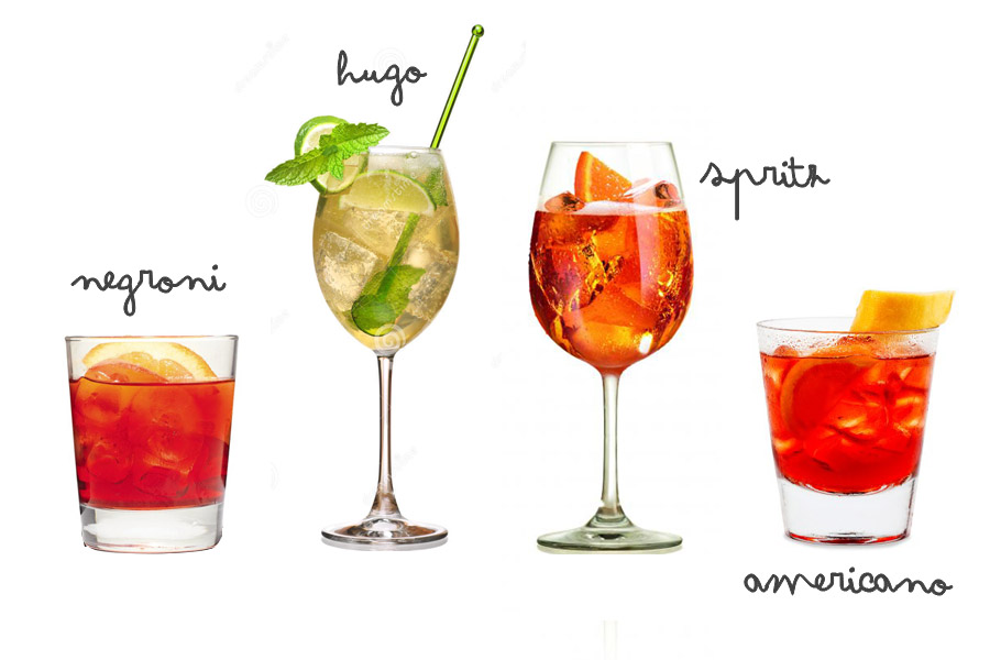 Cocktails pour l'aperitivo : negroni ou spritz