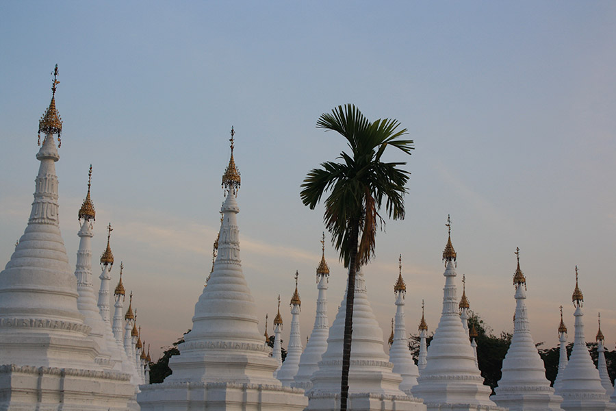 Stupa de mandalay, birmanie