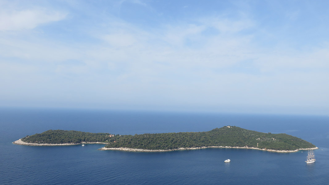 Ile de Lokrum depuis Dubrovnik