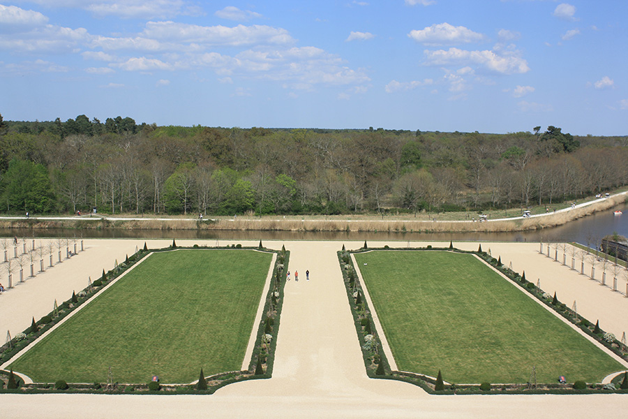Jardins à la française du château de Chambord