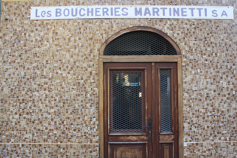 Devanture Boucheries Martinetti d'Ajaccio