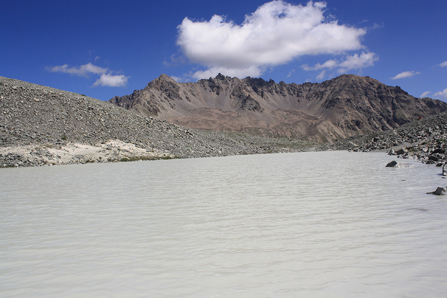 GR 54 et le lac du glacier d'Arsine