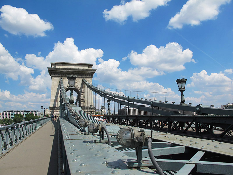 Le pont de chaîne de Budapest