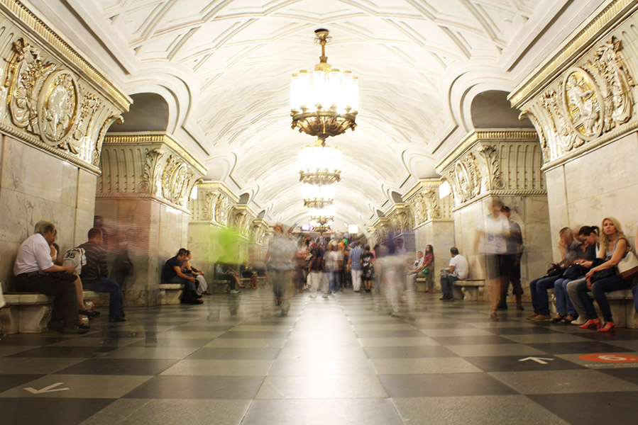 Couloir du métro de Moscou, musée souterrain