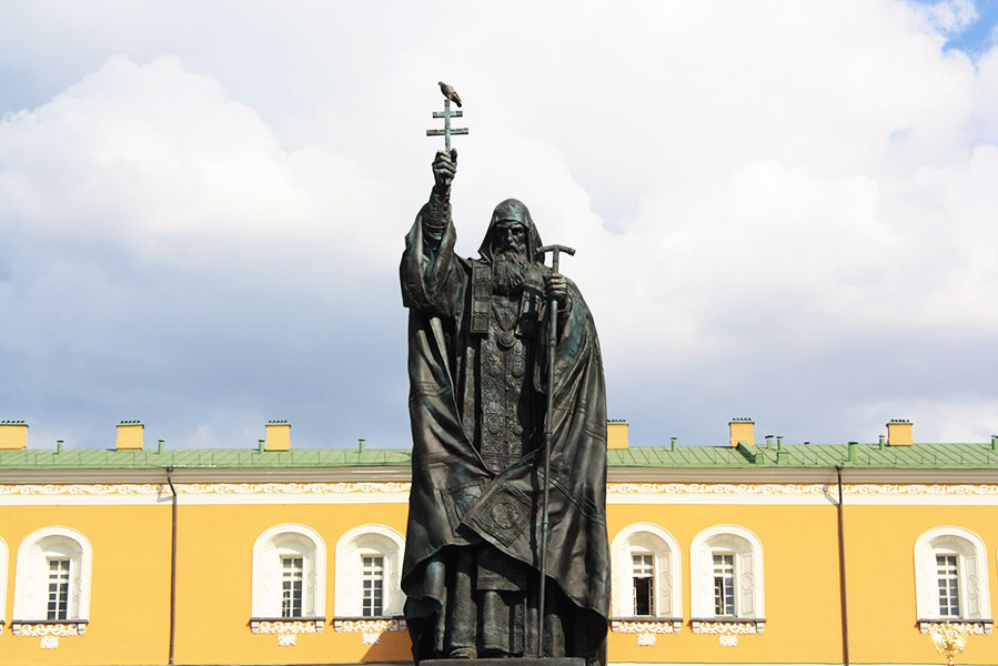 Statue religieuse en Russie