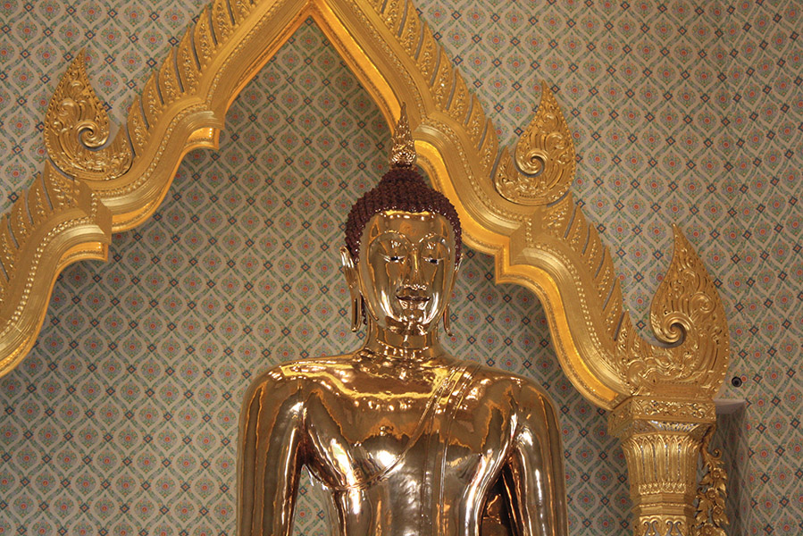 Bouddha assis, bangkok, thailande